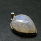 Natural Glow From Inside Moonstone 925 Silver Pendant - 3.7" - 8.48 Grams