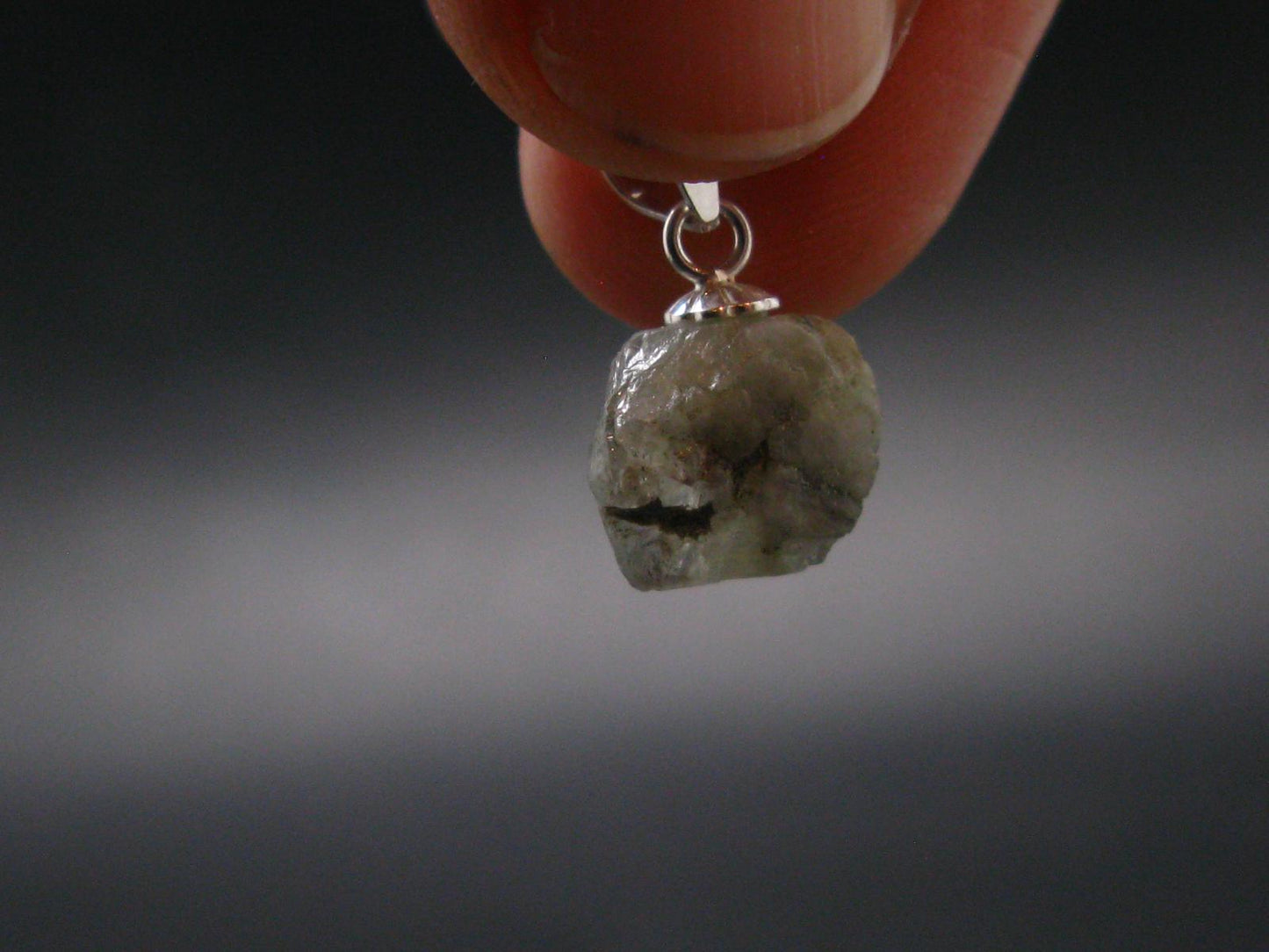 Phenakite Phenacite Silver Pendant from Brazil - 0.6 Inches - 0.96 Grams