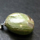 Green Kyanite Crystal Silver Pendant From Tanzania - 1.0"
