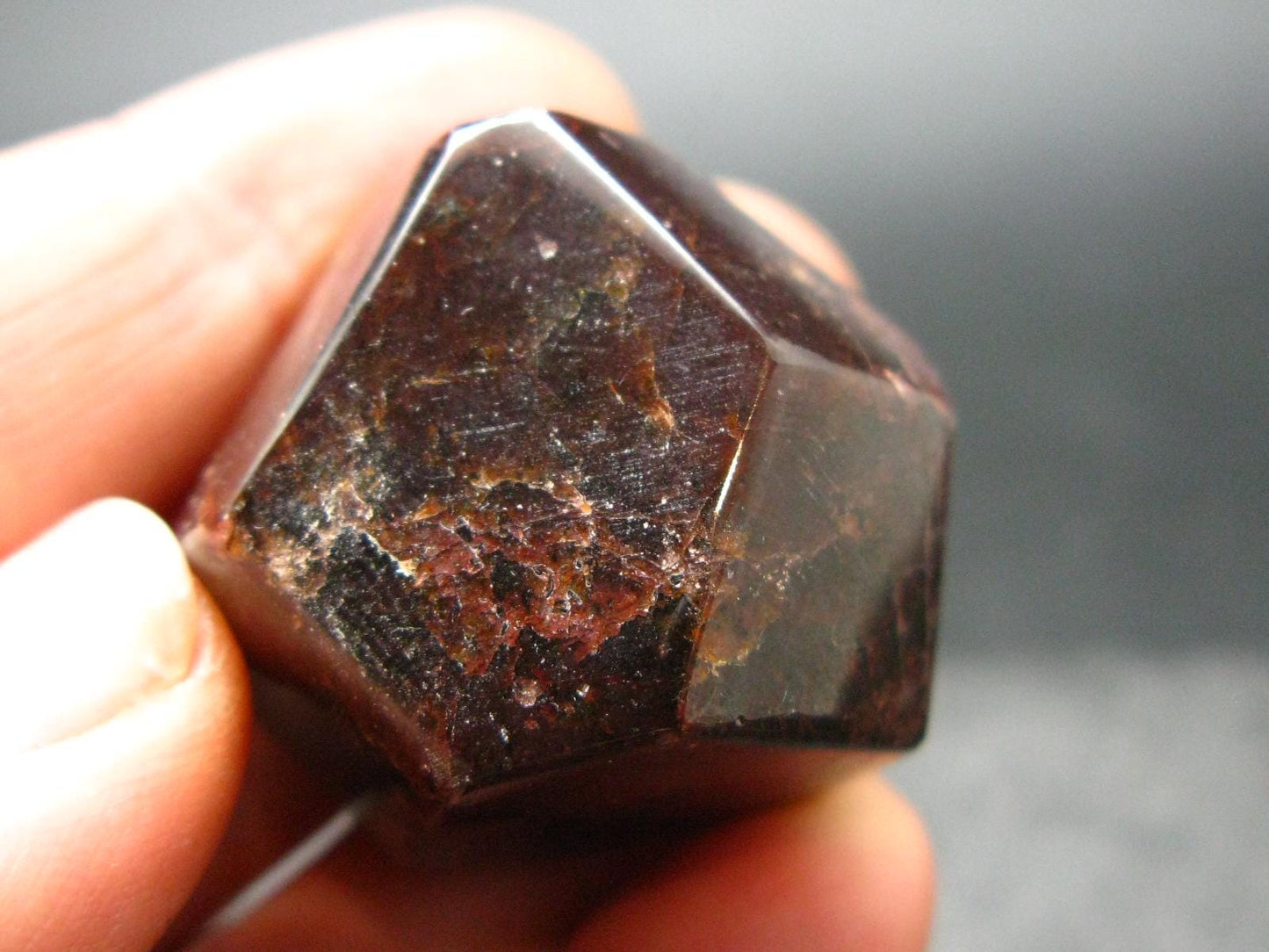 Red Almandine Garnet Crystal From India - 1.2" - 44.0 Grams