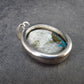Turquoise Silver Pendant - 1.2" - 6.30 Grams