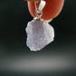 Rare Lilac Herderite Crystal Silver Pendant from Brazil - 0.7" - 1.32 Grams