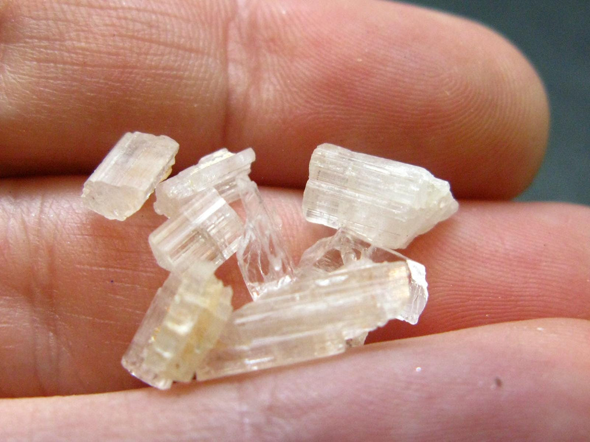 Lot of 10 Rare Hambergite Crystals From Madagascar - 6.95 Carats