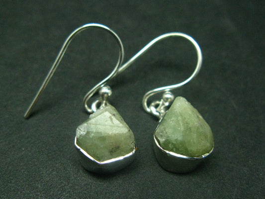 Rhodizite Rhodozite Silver Earrings From Madagascar- 1.0" - 3.5 Grams