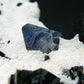 Benitoite and Neptunite on Natrolite Cluster From California - 1.5" - 10.35 Grams