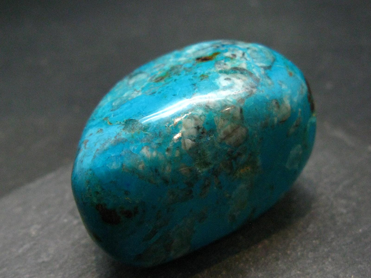 Chrysocola Tumbled Piece from Peru - 1.9" - 82.74 Grams
