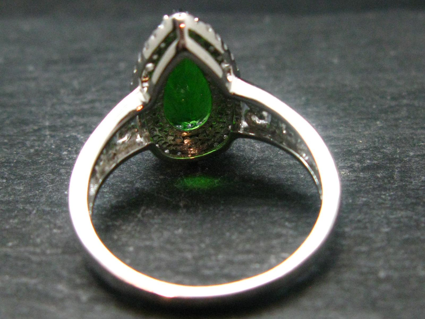 Helenite Gaia Stone Gem Sterling Silver Ring From Washington - Size 9.25 - 1.80 Carats