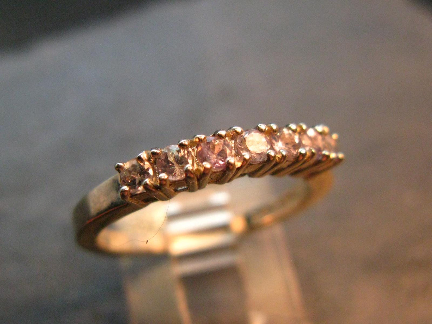 Genuine Alexandrite Gem Silver Ring From Russia - Size 7.5 - 2.92 Grams
