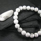 Howlite Genuine Bracelet ~ 7 Inches ~ 8mm Round Beads