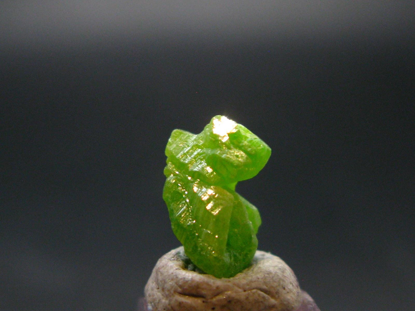 Very Nice Rare Pyromorphite Crystal from China - 0.4" - 1.25 Grams