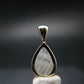 Raw Rare Natrolite Crystal Silver Pendant From Russia - 0.7" - 1.32 Grams