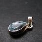 Stunning Genuine Faceted Aquamarine Gem Sterling Silver Pendant From Brazil - 0.7"