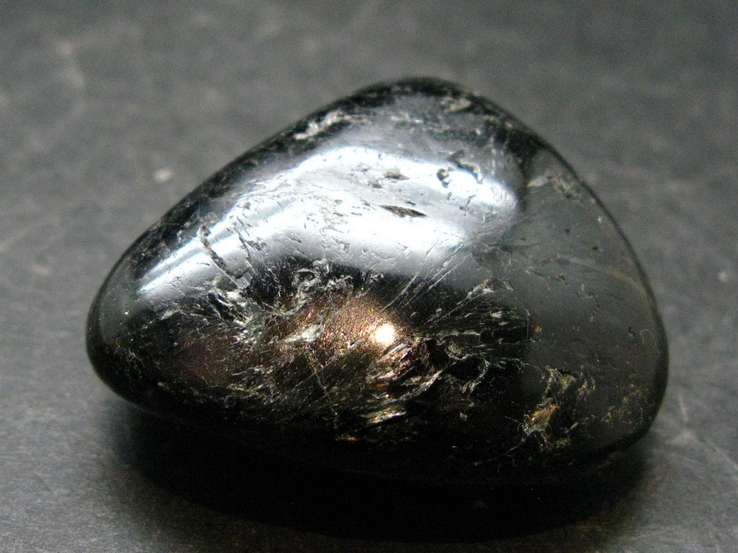 Rare Nuumite Nuummite Tumbled Stone From Greenland - 32.31 Grams - 1.3"