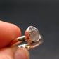 Gray Herderite Silver Ring from Africa - Size 6 - 1.68 Grams