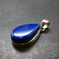 Lapis Lazuli Silver Pendant From Afghanistan - 1.4" - 7.21 Grams