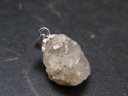 Phenakite Phenacite Silver Pendant from Burma Myanmar - 0.8 Inches - 1.84 Grams