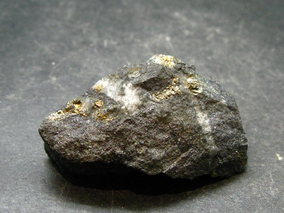 Healers Gold Pyrite With Magnetite Raw Stone From USA - 1.6" - 33.22 Grams