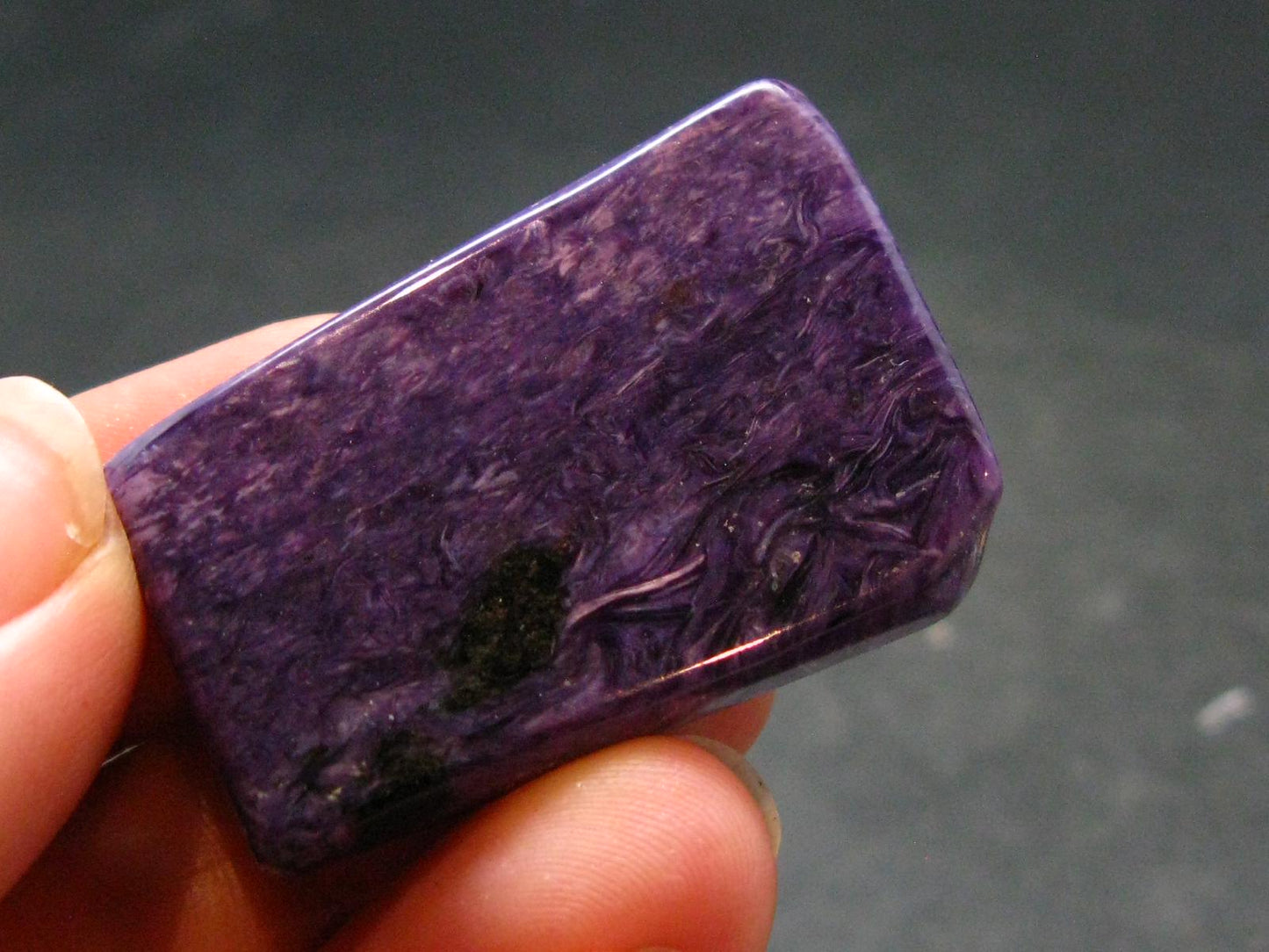 Large Nice Charoite Tumbled Stone from Russia - 12.79 Grams - 1.4"