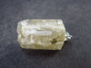 Danburite Crystal Silver Pendant From Russia - 1.0" - 5.01 Grams