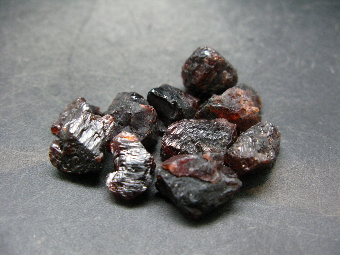 Lot Of 10 Gem Spessartine Spessartite Garnet Crystal From Brazil - 174.4 Carats