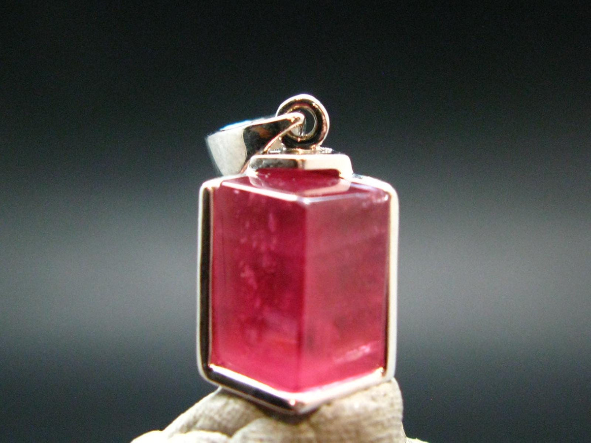 Rhodochrosite Sterling Silver Pendant From Alma Colorado - 0.9" - 3.26 Grams