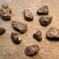 Lot of 10 Rare Alexandrite Chrysoberyl Crystals From Brazil - 50.40 Carats