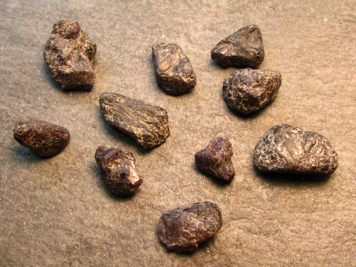 Lot of 10 Rare Alexandrite Chrysoberyl Crystals From Brazil - 50.40 Carats