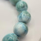Natural Larimar Bracelet Blue Stone Beaded Bracelet Ocean Inspired Jewelry Gift