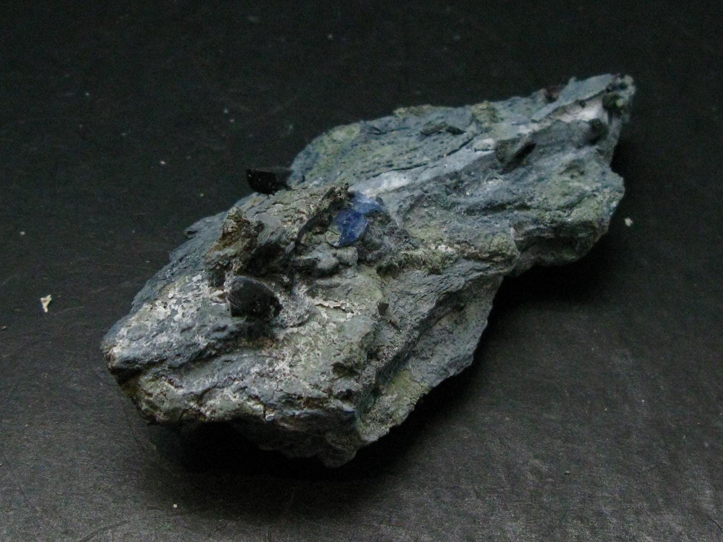 Benitoite and Neptunite on Natrolite Cluster From California - 3.5" - 50.05 Grams