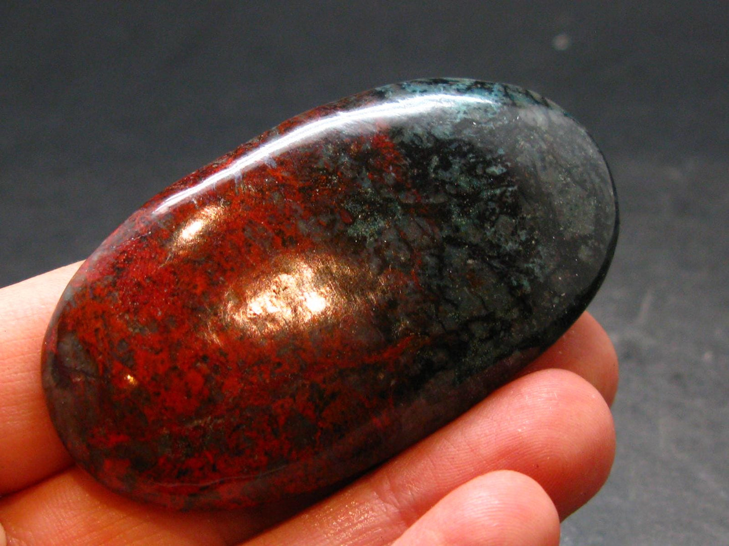 Crimson Cuprite Polished Stone from Mexico - 2.3" - 41.12 Grams