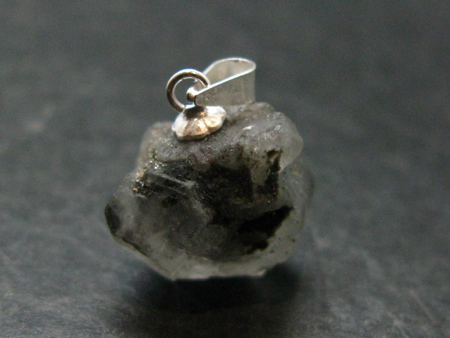 Phenakite Phenacite Crystal Silver Pendant From Russia - 0.8" - 3.15 Grams