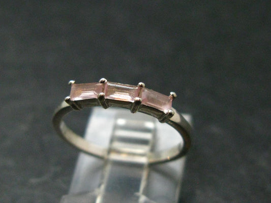 Natural Rose Quartz Ring from Brazil - 1.49 Grams - Size 6