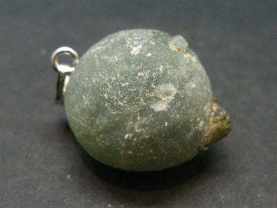 Complete Prehnite Sterling Silver Pendant from Mali - 1.1" - 9.60 Grams