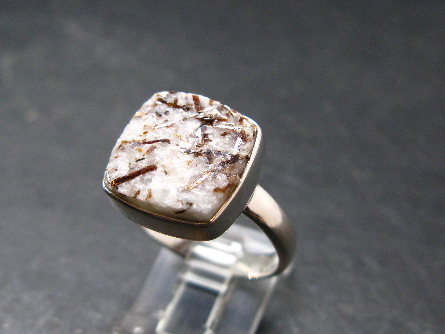 Astrophylite Astrophyllite Silver Ring From Russia - Size 10 - 5.3 Grams