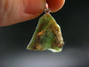 Andean Opal!! Natural Raw Greenish-Blue Opal Silver Pendant from Peru - 1.1" - 3.17 Grams