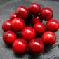 Red Coral Genuine Bracelet ~ 7 Inches ~ 13mm Round Beads