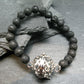 Lava Genuine Bracelet ~ 7 Inches ~ 8mm Round Beads