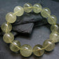 Libyan Tektite Glass Genuine Bracelet ~ 7.5 Inches ~ 16mm Round Beads