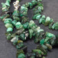 Lot of 3 Emerald Tumbled Beads Necklaces From Brazil - 18"