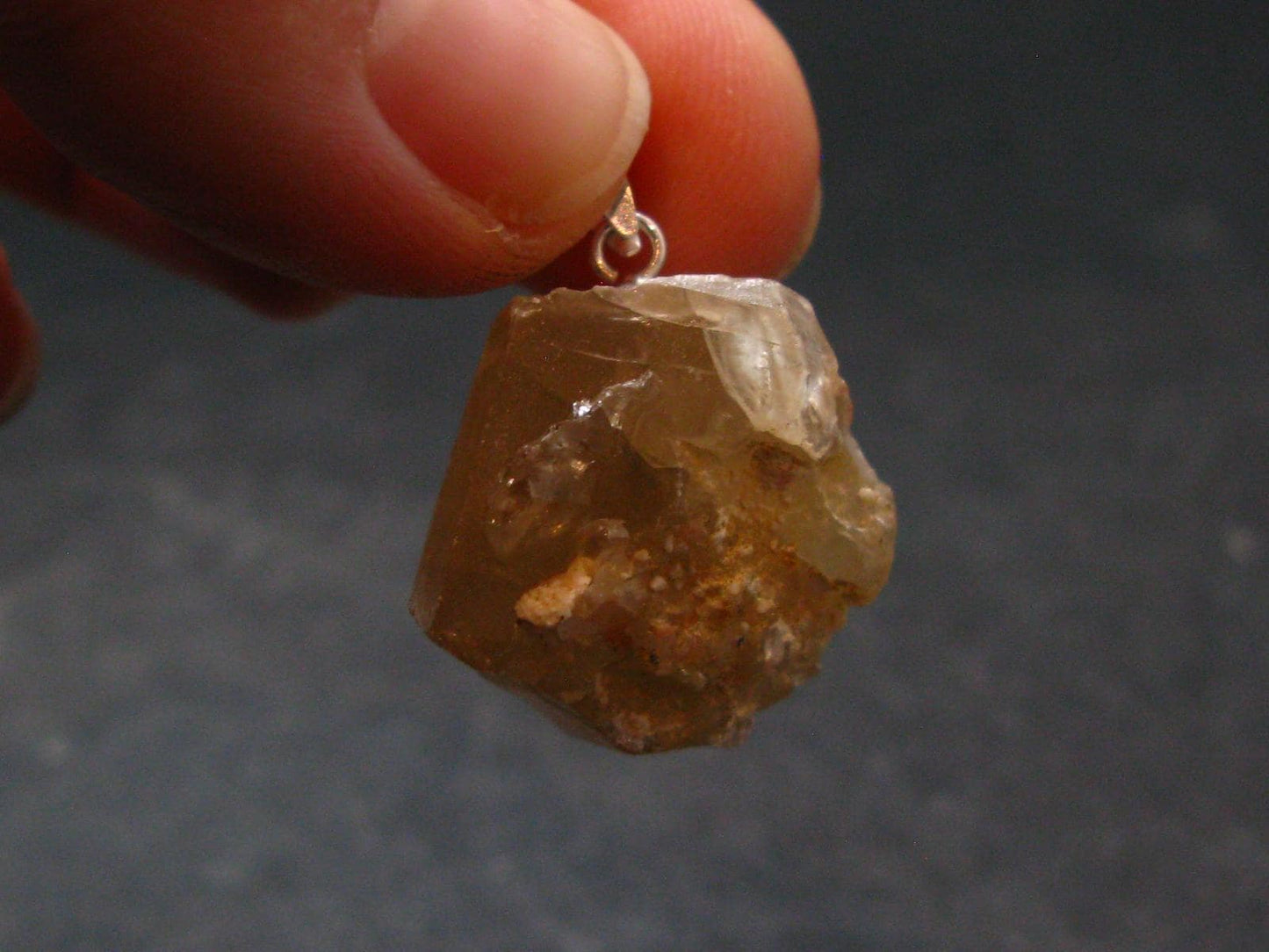 Cerussite Cerusite Crystal Silver Pendant From Morocco - 1.0" - 13.24 Grams