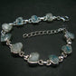 Euclase Silver Bracelet From Brazil- 7" - 14.4 Grams