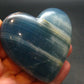 Nice Lemurian Aquatine Blue Calcite Heart From Argentina - 2.2" - 86.98 Grams