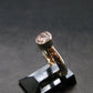 Gray Herderite Silver Ring from Africa - Size 7 - 1.84 Grams