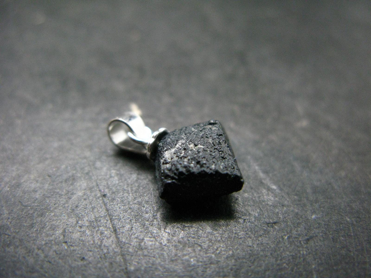 Extremely Rare! Amazing Natural Terminated Brookite Crystal Silver Pendant From Arkansas - 0.7" - 1.0 Grams