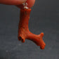 Rare Natural Red Coral Silver Pendant From Italy - 1.3" - 1.71 Grams