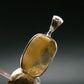 Large Natural Agni Gold Danburite Sterling Silver Pendant from Tanzania - 0.7" - 1.28 Grams