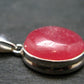 Rare Rhodochrosite Sterling Silver Pendant From Argentina - 1.1" - 7.09 Grams