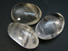 Pliny the Elder and Quartz!! Lot of Three Clear Quartz Polished Palmstone From Madagascar