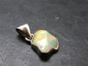 Opal Sterling Silver Pendant From Ethiopia - 0.8" - 1.6 Grams