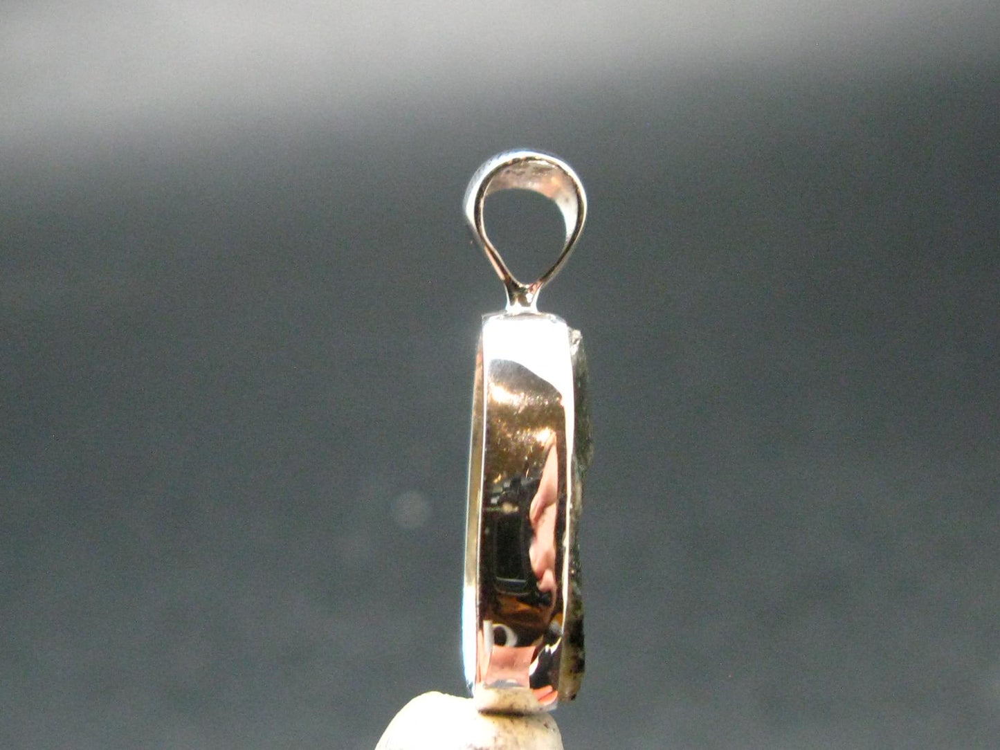 Phenakite Phenacite Crystal Silver Pendant From Brazil - 1.1" - 3.18 Grams